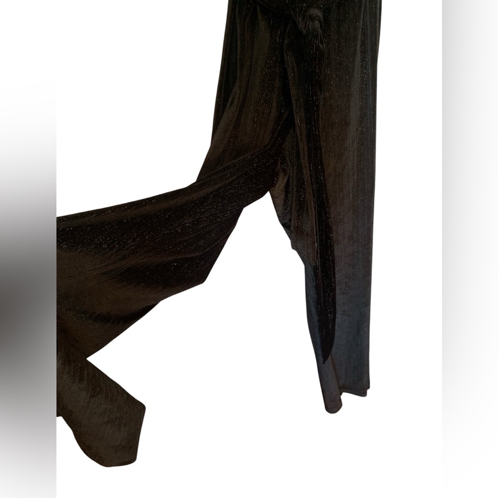 Michael Kors shimmery black and silver Elegant Black jumpsuit in size large, EUC - Picture 4 of 5
